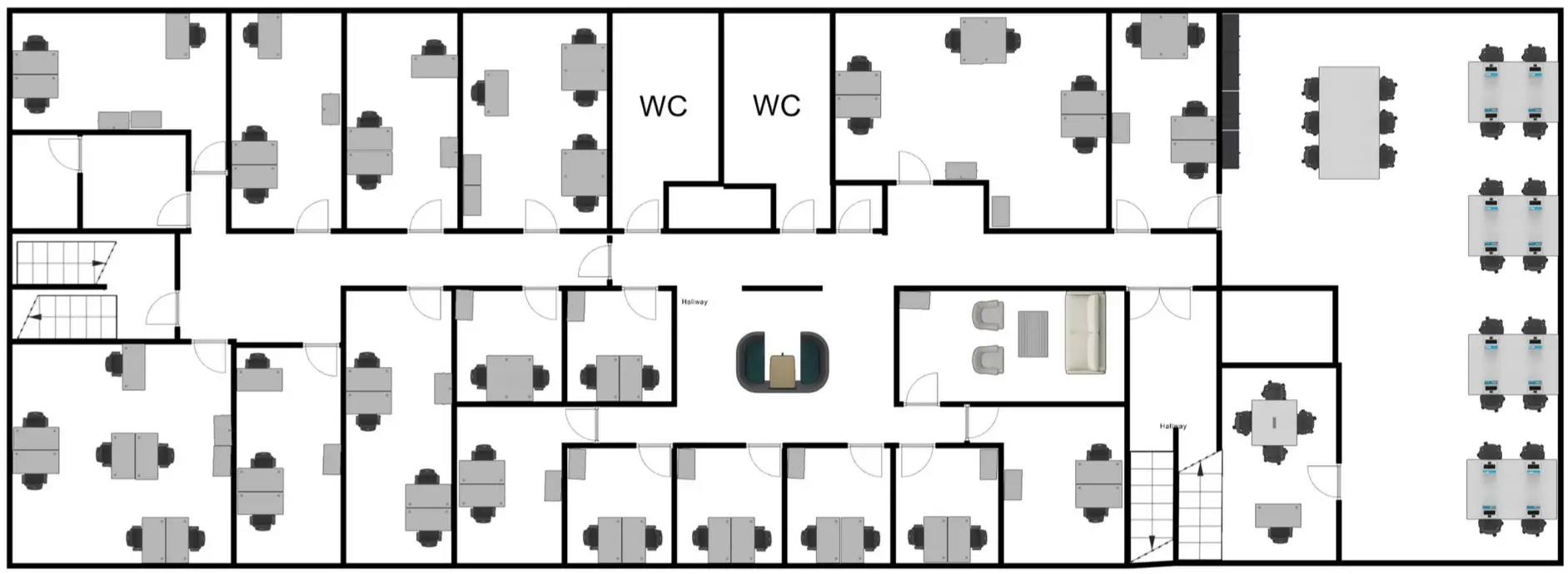 Waffle21 First Floor Office Space